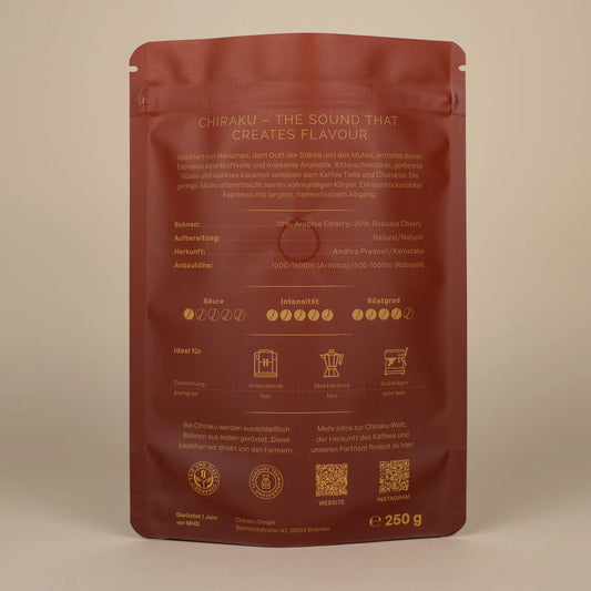 Hanuman – Arabica & Robusta Cherry Espresso aus Indien
