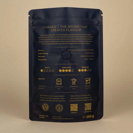Indra – Monsooned Malabar Arabica Espresso aus Indien