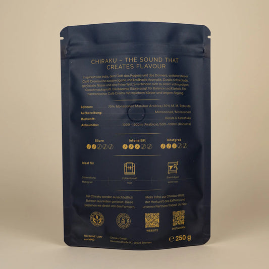 Indra – Monsooned Malabar Café Crema aus Indien